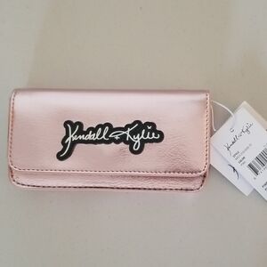 Kendall + Kylie Pink Metallic Phone Crossbody Bag #New